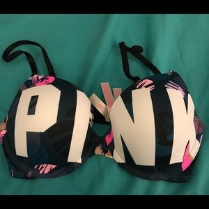 Victoria’s Secret PINK push up bra 34 c never worn